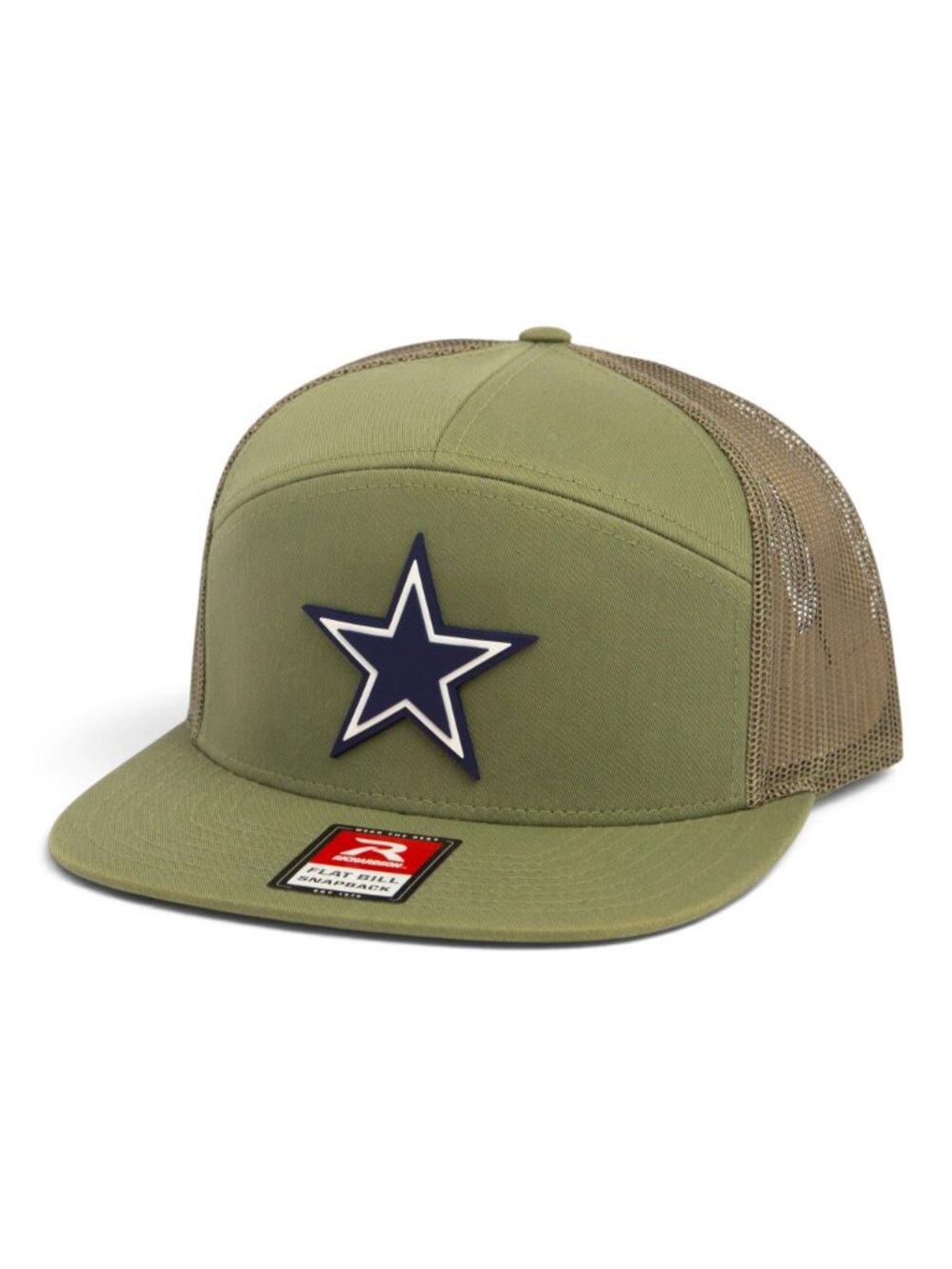 Dallas Cowboys 3D Snapback Seven-Panel Flat Bill Trucker Hat- Loden